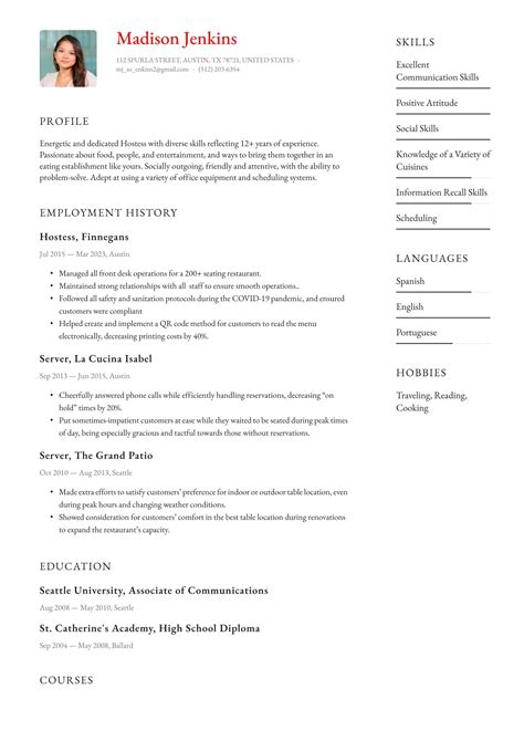 host resume objective|Hostess Resume Examples: Guide and Writing Tips.